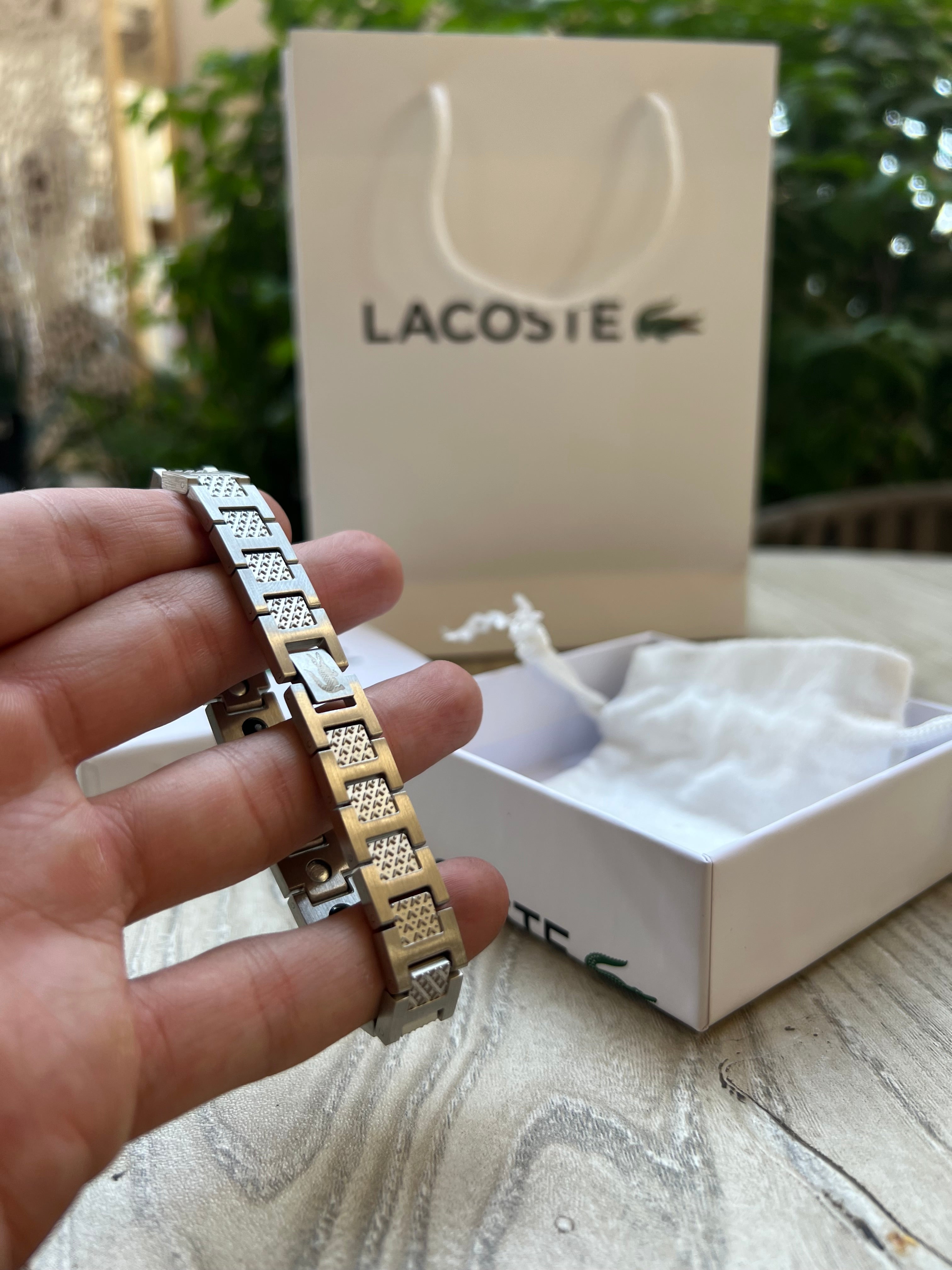 Stainless steel Lacoste bracelet