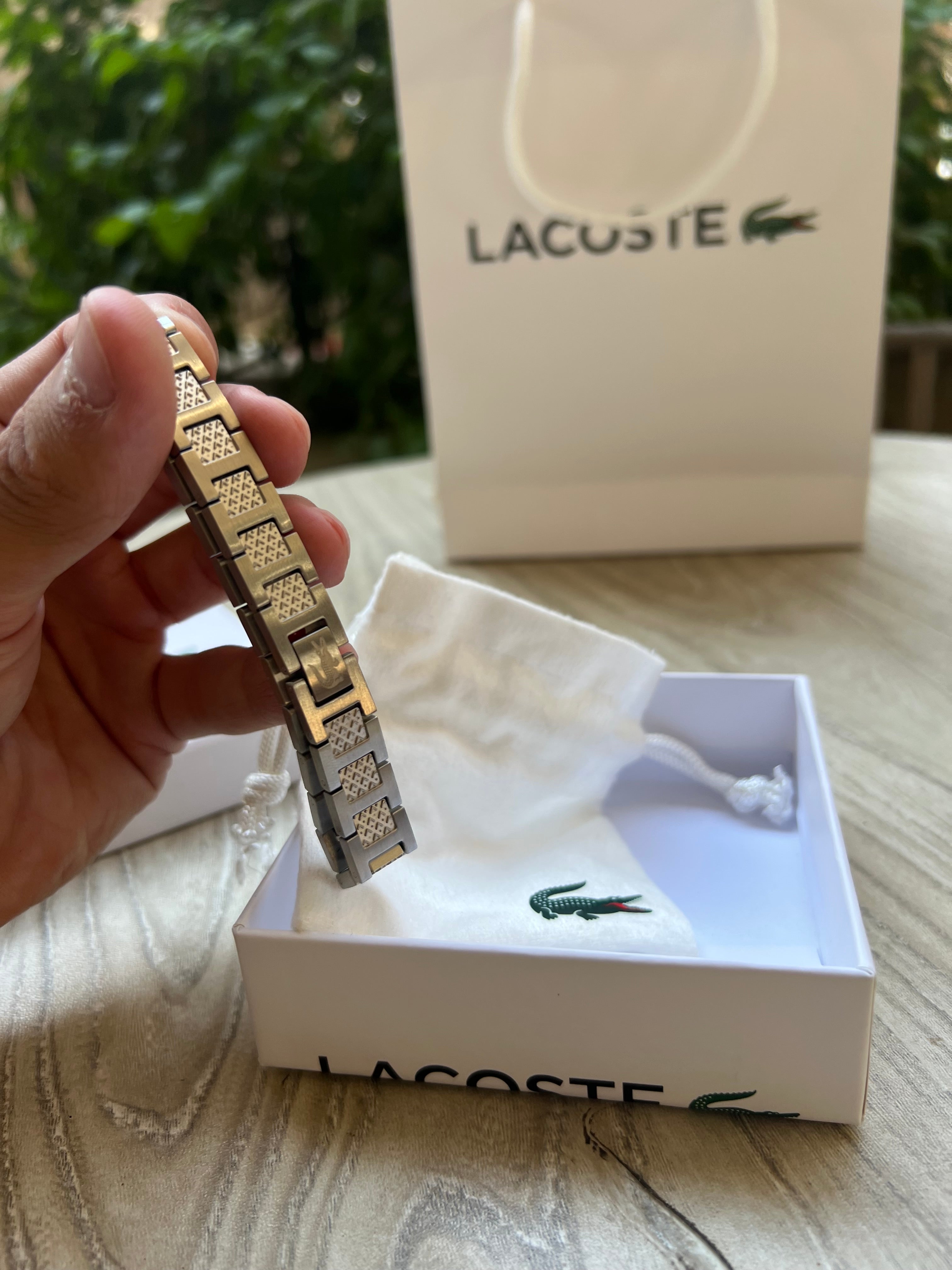 Stainless steel Lacoste bracelet
