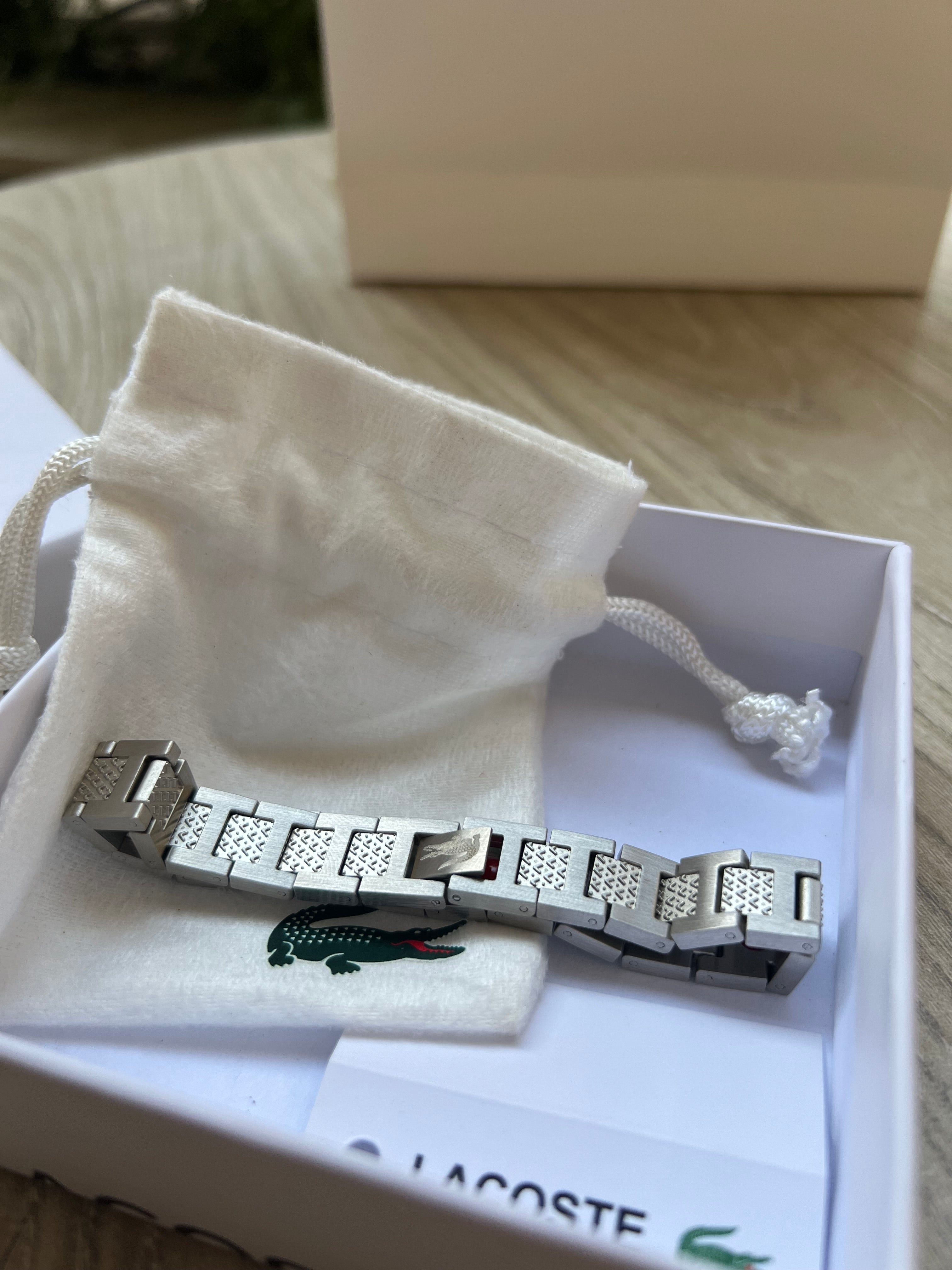 Stainless steel Lacoste bracelet
