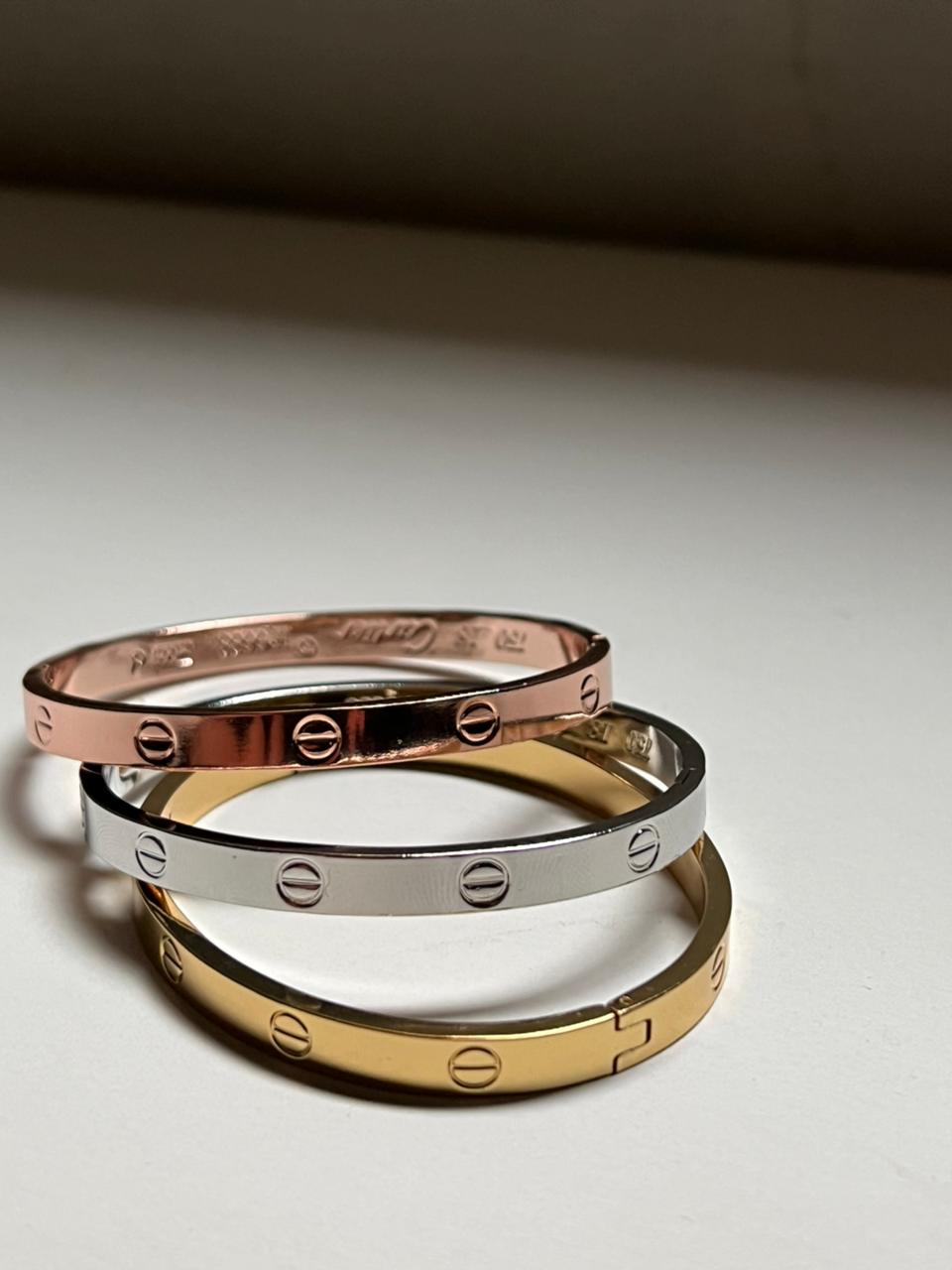 Stainless Still Cartier Love bracelet